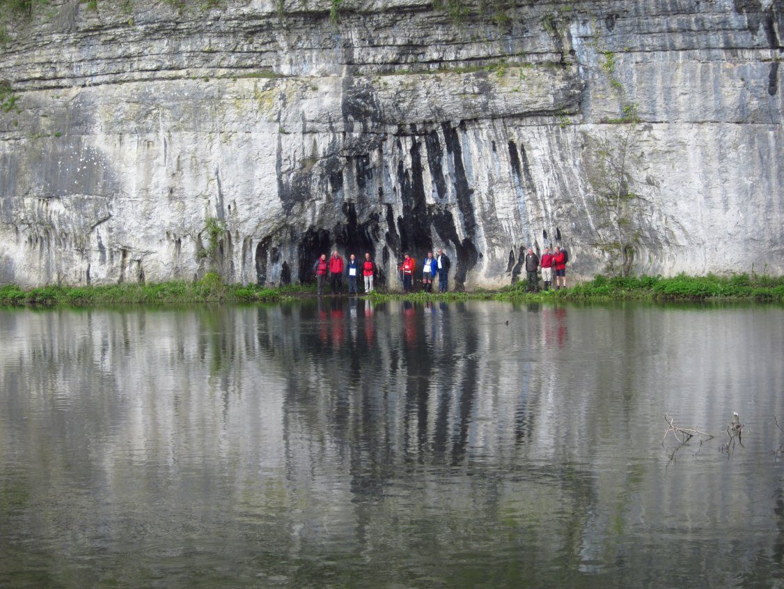 Limestone formation where the river flowed